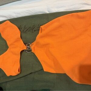 *SEEN ON KOURTNEY KARDASHIAN Orange dress